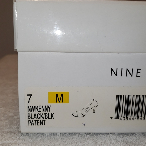 Nine West Kenny black patent leather peeptoe, 7 - Picture 10 of 12